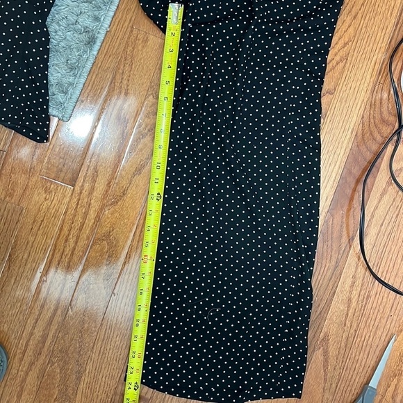 Halogen Polka Dot Wide Leg Tie Waist Pants Size Small Beachy Summer - Picture 8 of 11